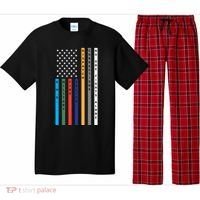 No One Fights Alone Support Our Heroes Flag Pajama Set thumb 0