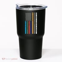 No One Fights Alone Support Our Heroes Flag Tumbler thumb 0