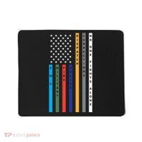 No One Fights Alone Support Our Heroes Flag Mousepad thumb 0