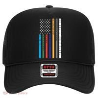 No One Fights Alone Support Our Heroes Flag Hat thumb 0