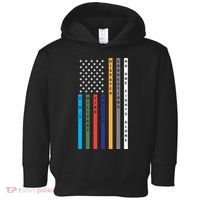No One Fights Alone Support Our Heroes Flag Toddler Hoodie thumb 0