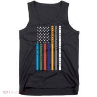 No One Fights Alone Support Our Heroes Flag Tank Top thumb 0