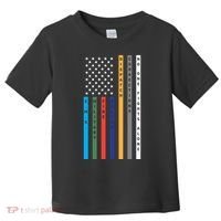 No One Fights Alone Support Our Heroes Flag Toddler T-Shirt thumb 0