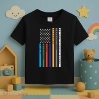 No One Fights Alone Support Our Heroes Flag Toddler T-Shirt thumb 3