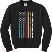 No One Fights Alone Support Our Heroes Flag Kids Sweatshirt thumb 0