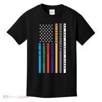 No One Fights Alone Support Our Heroes Flag Kids T-Shirt thumb 0