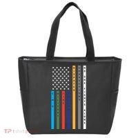 No One Fights Alone Support Our Heroes Flag Tote Bag thumb 0
