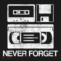 Never Forget Audio Cassette 70s 80s 90s Gift USA-Made Doggie Bandana thumb 2