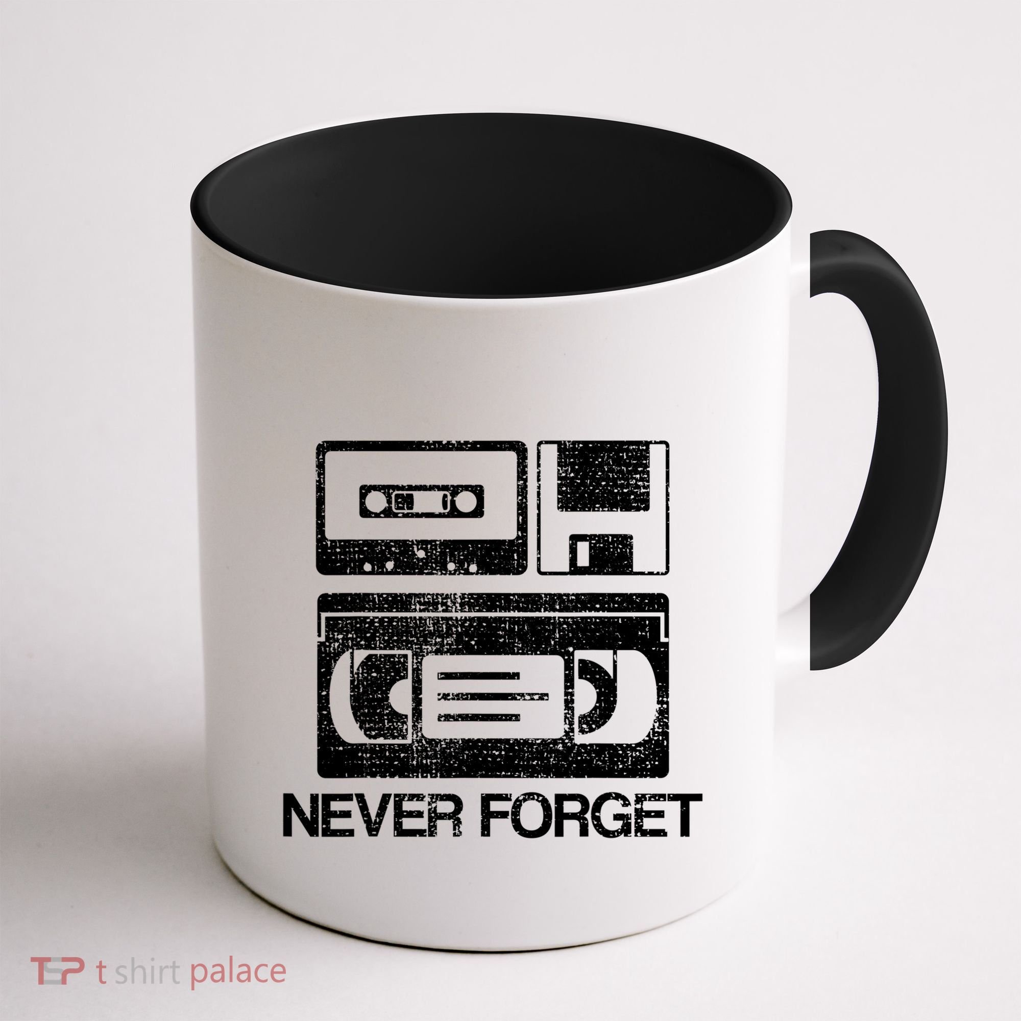 Never Forget Audio Cassette 70s 80s 90s Gift Coffee Mug