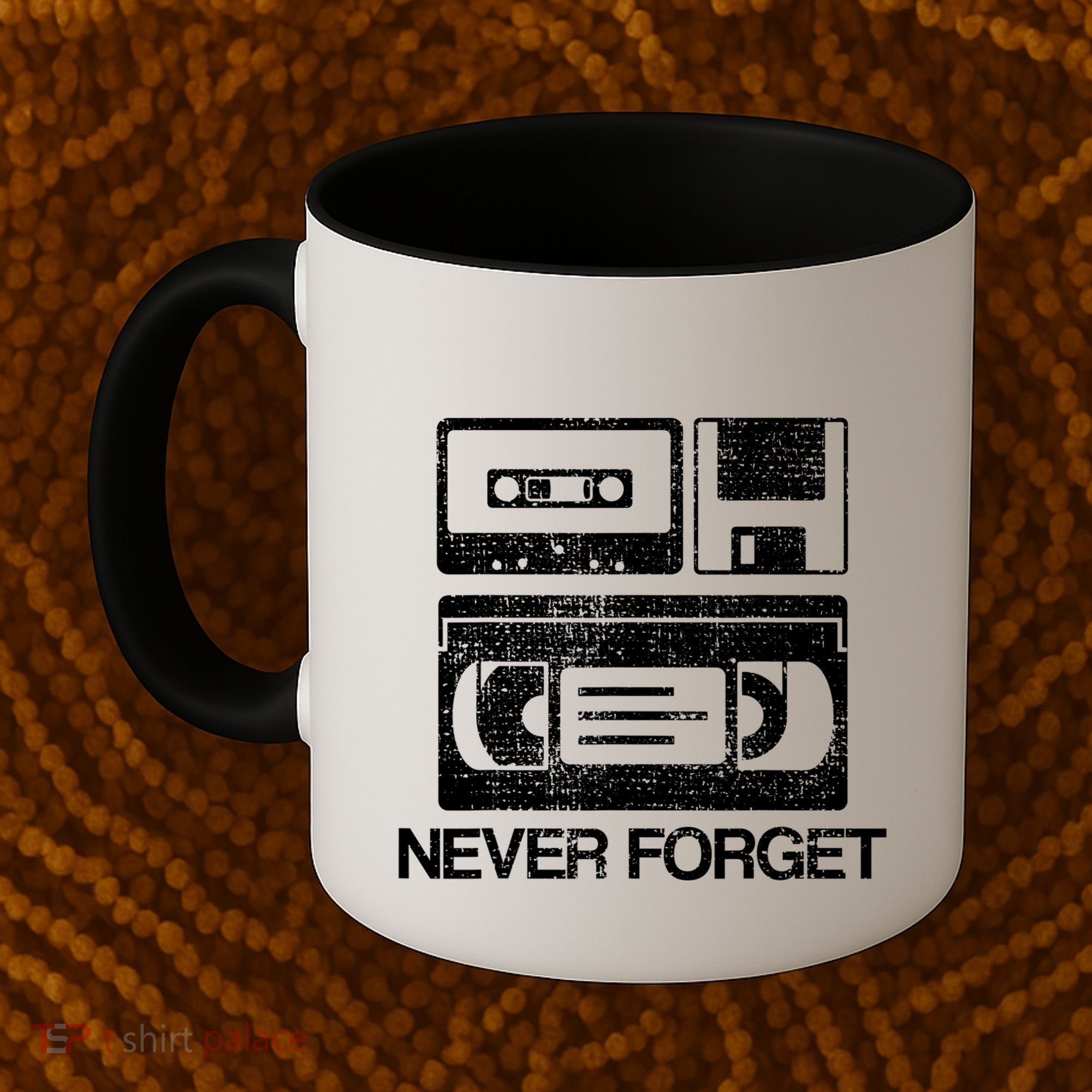 Never Forget Audio Cassette 70s 80s 90s Gift Coffee Mug