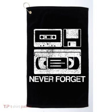 Never Forget Audio Cassette 70s 80s 90s Gift Golf Towel