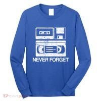 Never Forget Audio Cassette 70s 80s 90s Gift Long Sleeve Shirt thumb 0