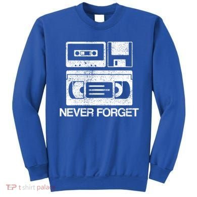 Never Forget Audio Cassette 70s 80s 90s Gift Sweatshirt