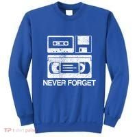 Never Forget Audio Cassette 70s 80s 90s Gift Sweatshirt thumb 0