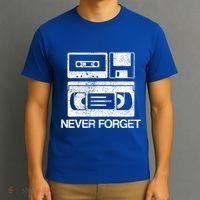 Never Forget Audio Cassette 70s 80s 90s Gift T-Shirt thumb 3