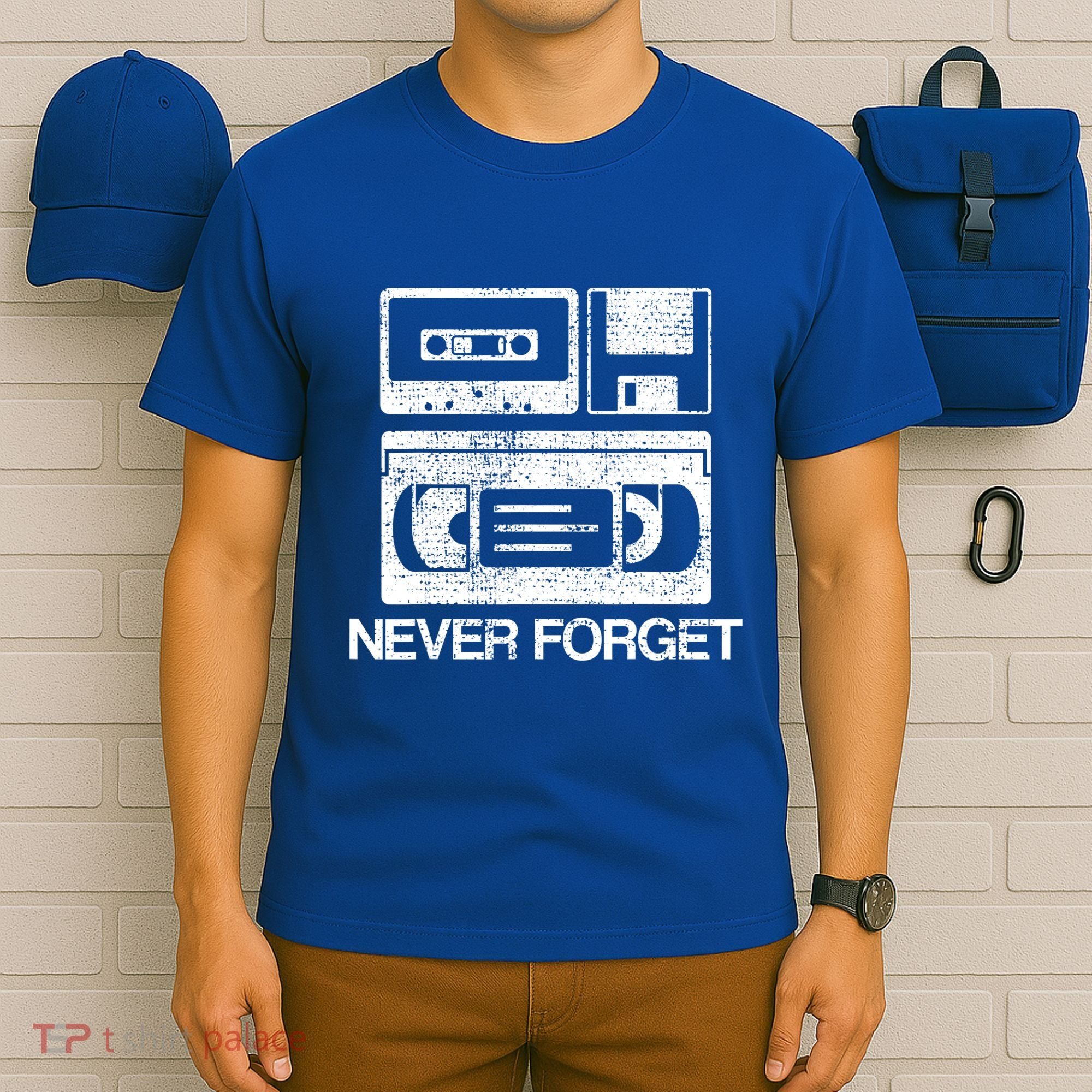 Never Forget Audio Cassette 70s 80s 90s Gift T-Shirt