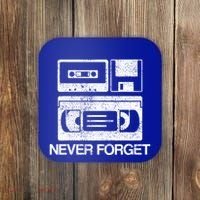 Never Forget Audio Cassette 70s 80s 90s Gift Coaster thumb 0