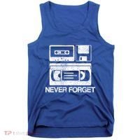 Never Forget Audio Cassette 70s 80s 90s Gift Tank Top thumb 0