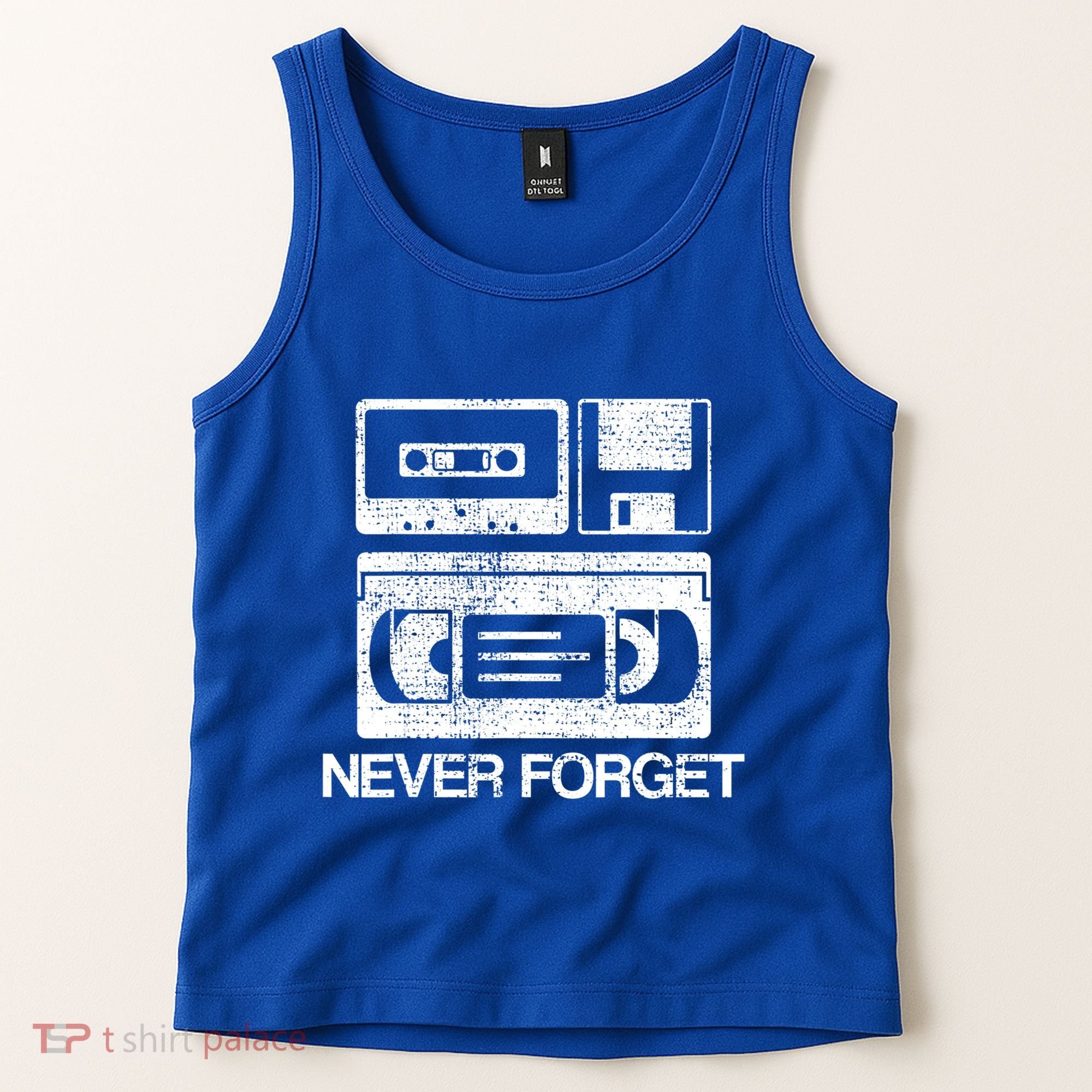 Never Forget Audio Cassette 70s 80s 90s Gift Tank Top