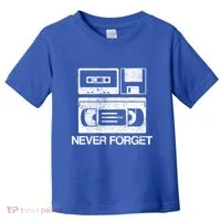 Never Forget Audio Cassette 70s 80s 90s Gift Toddler T-Shirt thumb 0