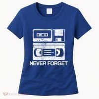 Never Forget Audio Cassette 70s 80s 90s Gift Women's T-Shirt thumb 0