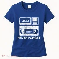 Never Forget Audio Cassette 70s 80s 90s Gift Women's T-Shirt thumb 0