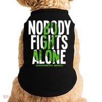 Nobody Fights Alone Neurofibromatosis Awareness Gift Doggie Tank thumb 0