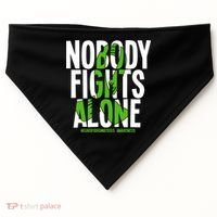 Nobody Fights Alone Neurofibromatosis Awareness Gift USA-Made Doggie Bandana thumb 0