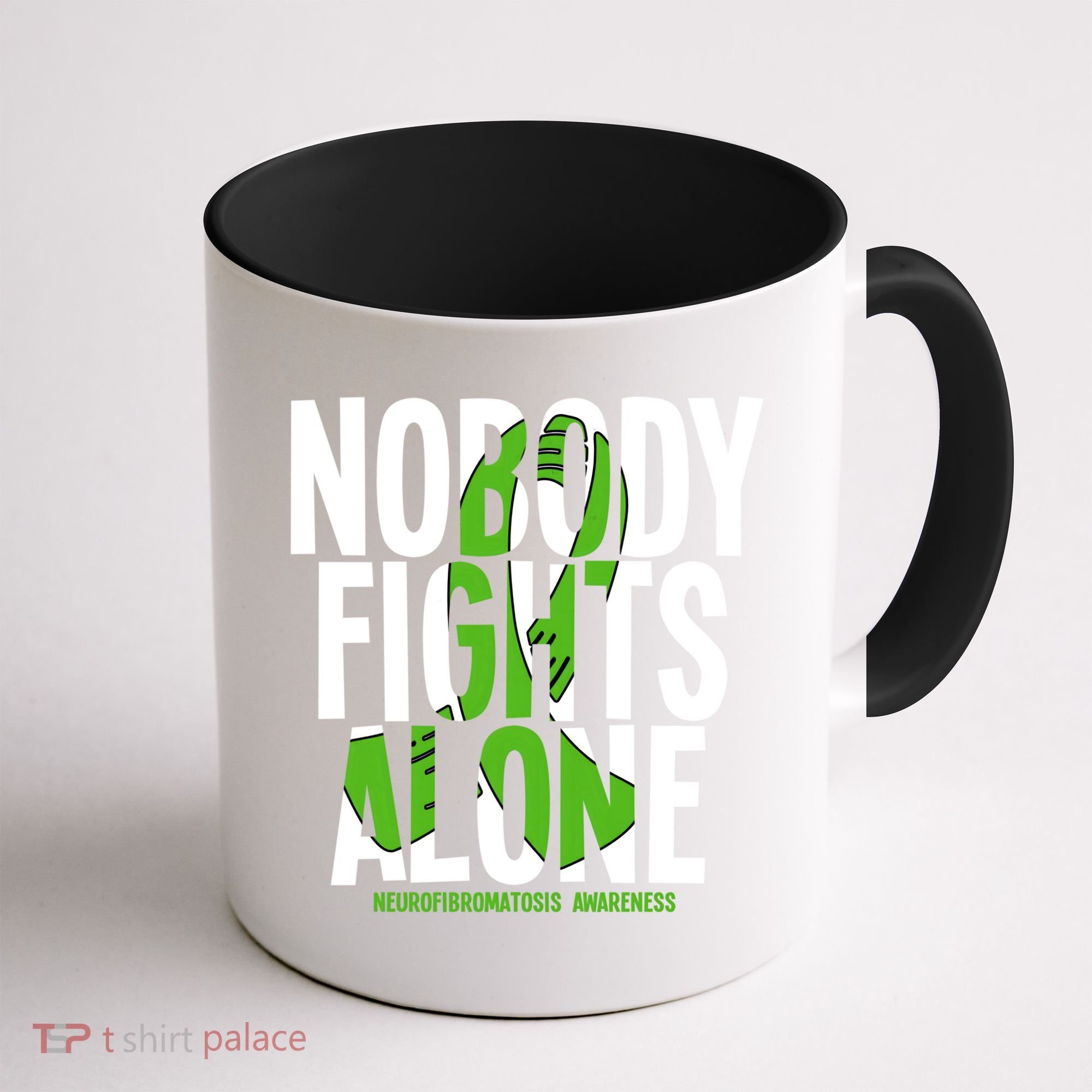 Nobody Fights Alone Neurofibromatosis Awareness Gift Coffee Mug