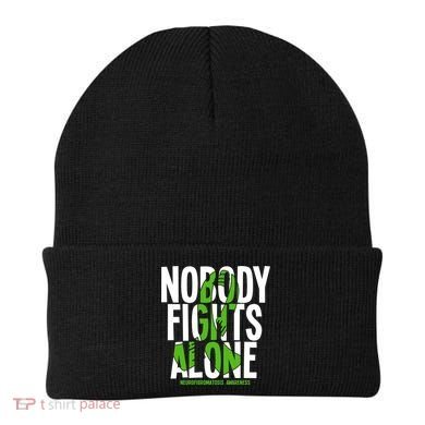 Nobody Fights Alone Neurofibromatosis Awareness Gift Beanie