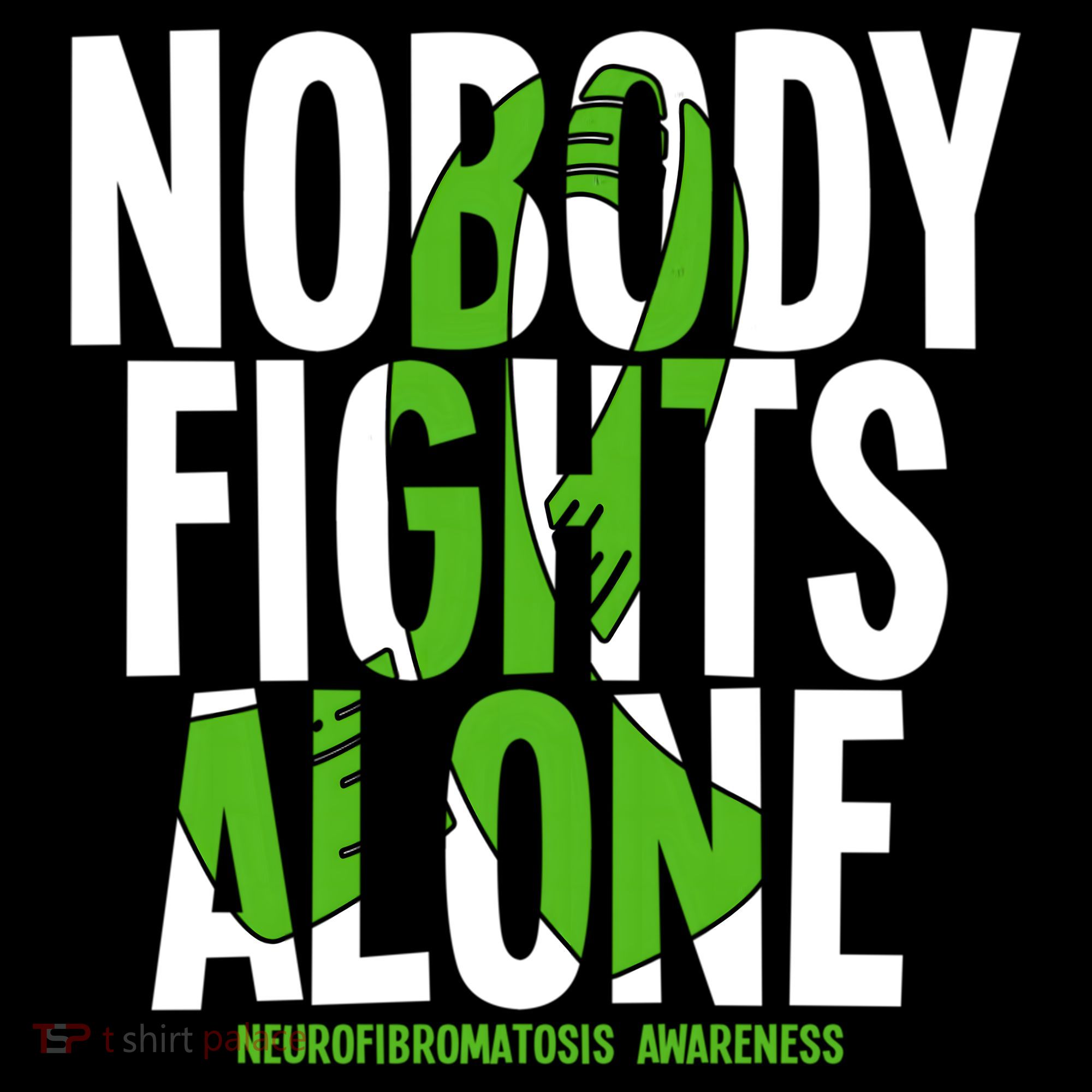 Nobody Fights Alone Neurofibromatosis Awareness Gift Women's Hoodie