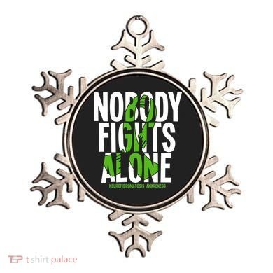Nobody Fights Alone Neurofibromatosis Awareness Gift Ornament