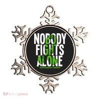 Nobody Fights Alone Neurofibromatosis Awareness Gift Ornament thumb 0
