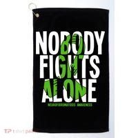 Nobody Fights Alone Neurofibromatosis Awareness Gift Golf Towel thumb 0