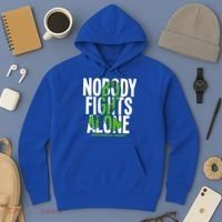 Nobody Fights Alone Neurofibromatosis Awareness Gift Hoodie thumb 3