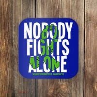 Nobody Fights Alone Neurofibromatosis Awareness Gift Coaster thumb 0