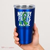 Nobody Fights Alone Neurofibromatosis Awareness Gift Tumbler thumb 2