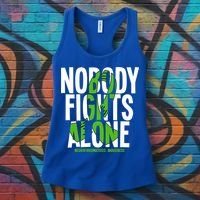 Nobody Fights Alone Neurofibromatosis Awareness Gift Women's Tank Top thumb 3