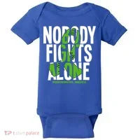 Nobody Fights Alone Neurofibromatosis Awareness Gift Baby Bodysuit thumb 0