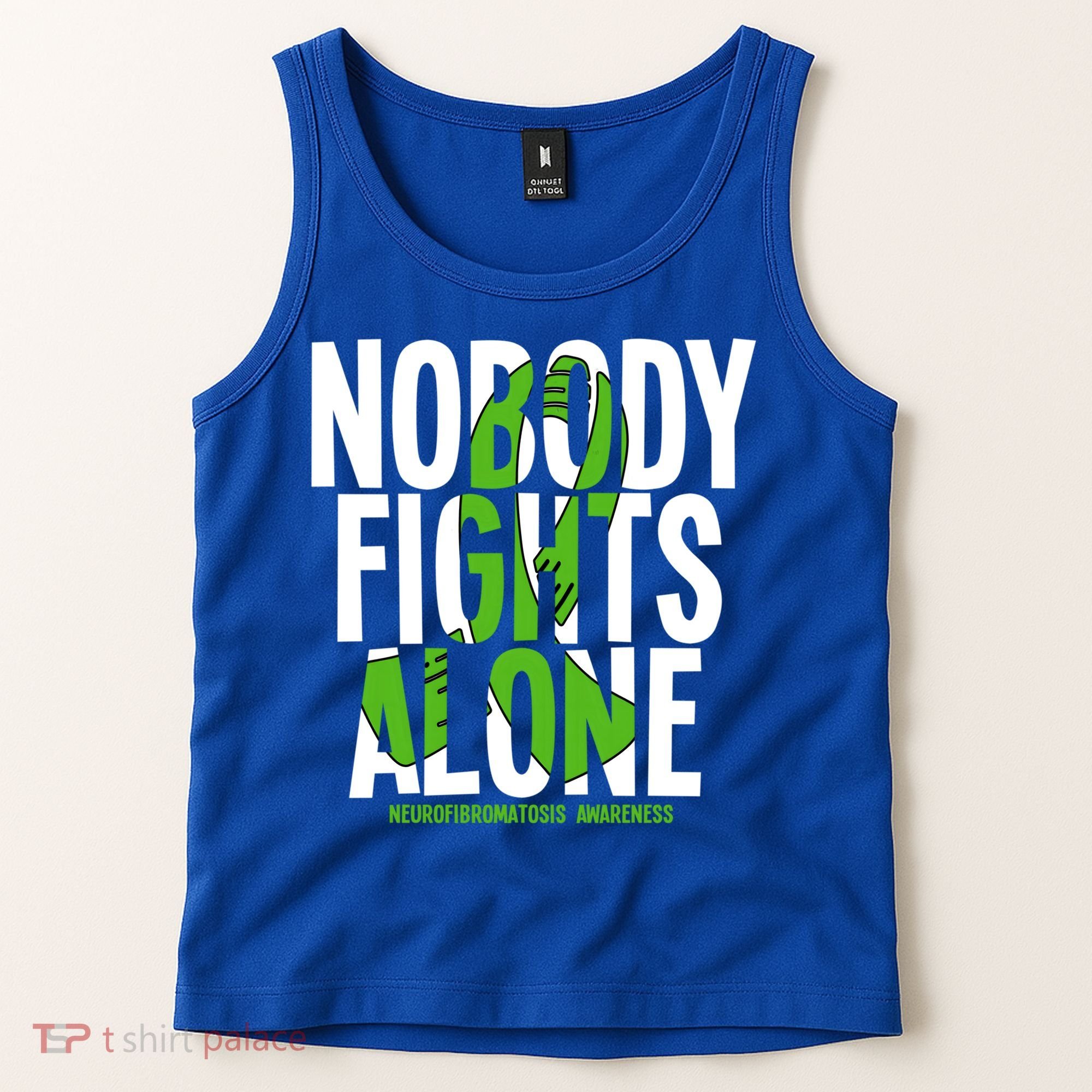 Nobody Fights Alone Neurofibromatosis Awareness Gift Tank Top