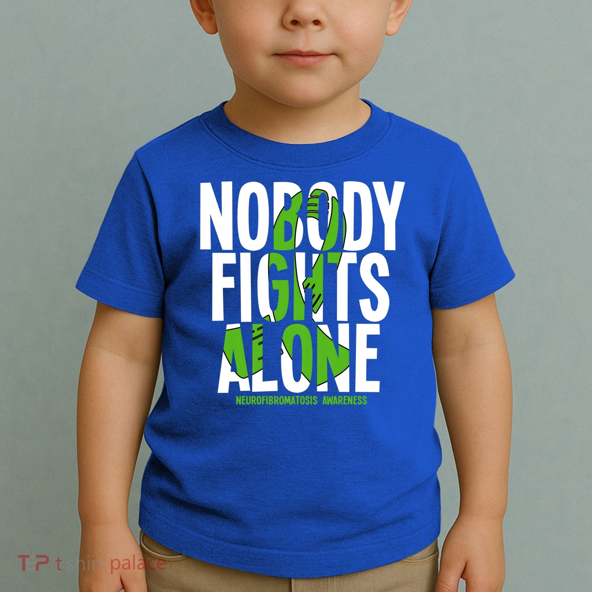 Nobody Fights Alone Neurofibromatosis Awareness Gift Toddler T-Shirt