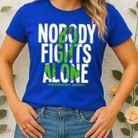 Nobody Fights Alone Neurofibromatosis Awareness Gift Women's T-Shirt thumb 2