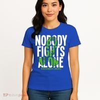 Nobody Fights Alone Neurofibromatosis Awareness Gift Women's T-Shirt thumb 4