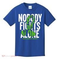 Nobody Fights Alone Neurofibromatosis Awareness Gift Kids T-Shirt thumb 0