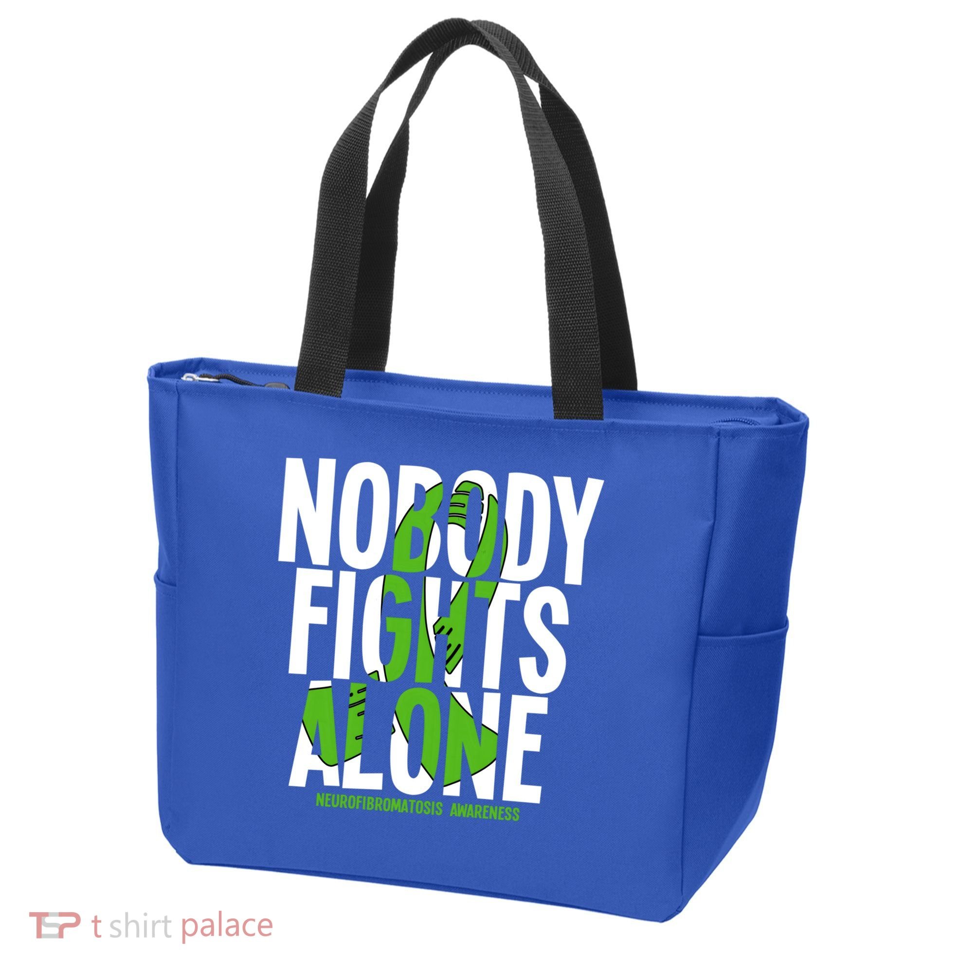 Nobody Fights Alone Neurofibromatosis Awareness Gift Tote Bag