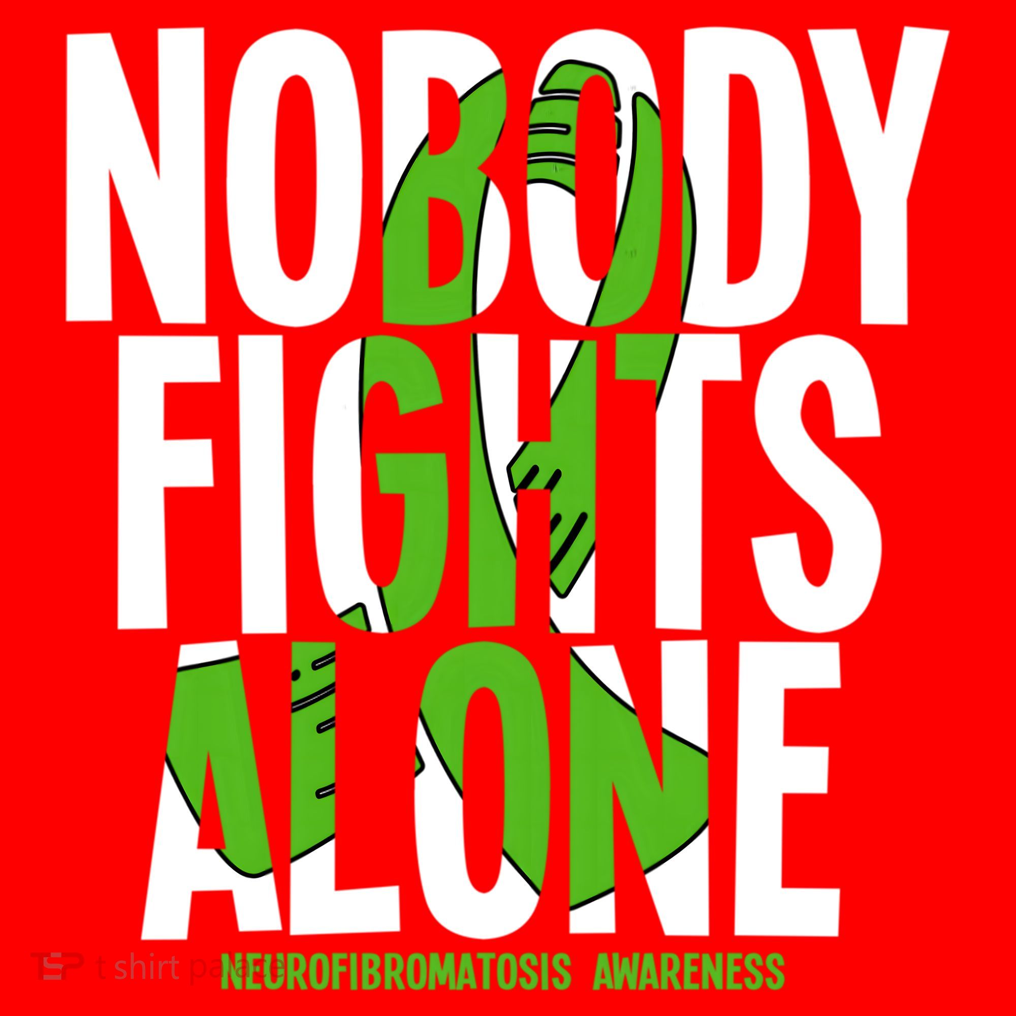 Nobody Fights Alone Neurofibromatosis Awareness Gift Santa Hat