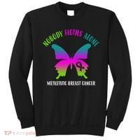 Nobody Fights Alone Metastatic Breast Cancer Sweatshirt thumb 0