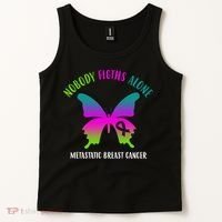 Nobody Fights Alone Metastatic Breast Cancer Tank Top thumb 2