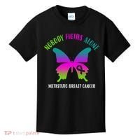Nobody Fights Alone Metastatic Breast Cancer Kids T-Shirt thumb 0
