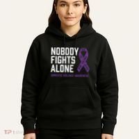 Nobody Fights Alone Purple Domestic Violence Awareness Hoodie thumb 5